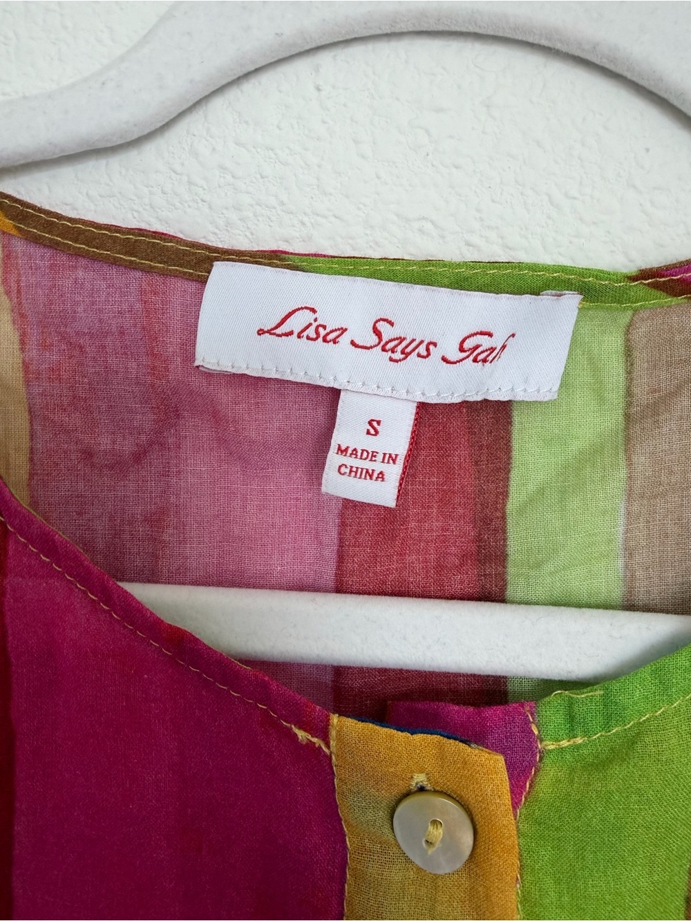 Lisa Says Gah Madeline Top Rainbow Stripe - Picture 9 of 10
